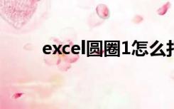 excel圆圈1怎么打（圆圈1怎么打）