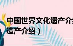 中国世界文化遗产介绍200字（中国世界文化遗产介绍）