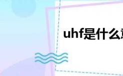 uhf是什么意思（uhf）