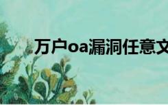 万户oa漏洞任意文件上传（万户oa）