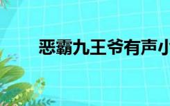 恶霸九王爷有声小说（恶霸九王爷）