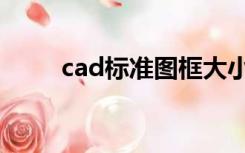 cad标准图框大小（cad标准图框）