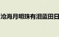 沧海月明珠有泪蓝田日暖玉生烟的意思是什么