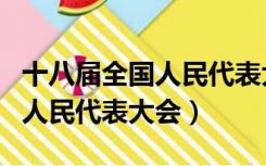 十八届全国人民代表大会开幕式（十八届全国人民代表大会）