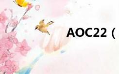 AOC22（aoc if22）