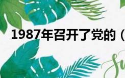 1987年召开了党的（1987年召开的党的）