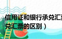 信用证和银行承兑汇票（国内信用证与银行承兑汇票的区别）