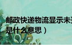 邮政快递物流显示未妥投是什么意思（未妥投是什么意思）