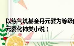 以练气筑基金丹元婴为等级的现代修真小说（练气筑基金丹元婴化神类小说）