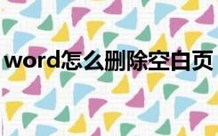 word怎么删除空白页（word页眉怎么删除）