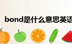 bond是什么意思英语（bond是什么意思）