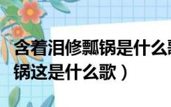 含着泪修瓢锅是什么歌（钢铁锅含眼泪喊修瓢锅这是什么歌）