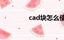 cad块怎么使用（cad块）