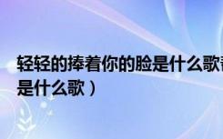 轻轻的捧着你的脸是什么歌帮我查一下（轻轻的捧着你的脸是什么歌）