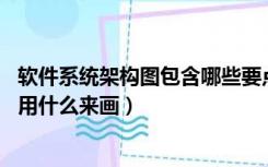 软件系统架构图包含哪些要点（系统架构图都包括什么 应该用什么来画）