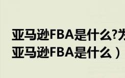 亚马逊FBA是什么?为什么那么多人选择它?（亚马逊FBA是什么）