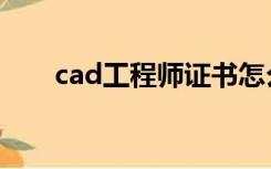 cad工程师证书怎么考（cad工程师）