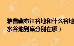 雅鲁藏布江谷地和什么谷地（藏南谷地 雅鲁藏布江谷地 湟水谷地到底分别在哪）