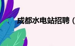 成都水电站招聘（四川水电站招聘）