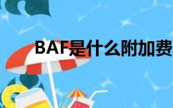 BAF是什么附加费（baf是什么费用）