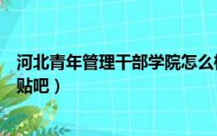 河北青年管理干部学院怎么样知乎（河北青年管理干部学院贴吧）