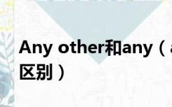 Any other和any（any和any other有什么区别）