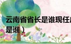 云南省省长是谁现任广东省省长（云南省省长是谁）