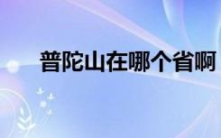 普陀山在哪个省啊（普陀山在哪个省）