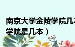 南京大学金陵学院几本怎么样（南京大学金陵学院是几本）