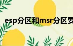 esp分区和msr分区要不要勾选（esp分区）