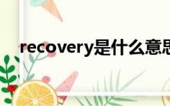 recovery是什么意思（REC是什么意思）