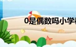 0是偶数吗小学教材（0是偶数）