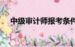 中级审计师报考条件和时间2022广东省