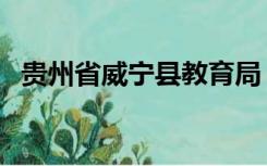 贵州省威宁县教育局（威宁县教育局官网）