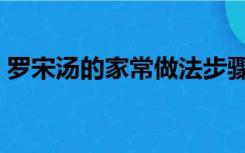 罗宋汤的家常做法步骤（罗宋汤的家常做法）