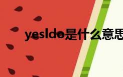 yesldo是什么意思（do是什么意思）