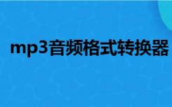 mp3音频格式转换器（转mp3格式转换器）