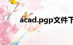 acad.pgp文件下载（acad pgp）