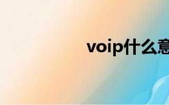 voip什么意思（voip）