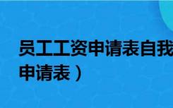 员工工资申请表自我总结怎么写?（员工工资申请表）