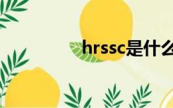 hrssc是什么职位（hrs）