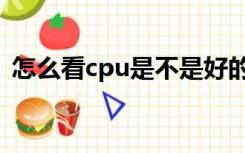 怎么看cpu是不是好的（怎么看cpu好不好）