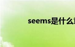 seems是什么意思（seems）