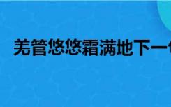 羌管悠悠霜满地下一句（羌管悠悠霜满地）