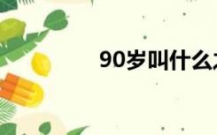 90岁叫什么之年（90岁）