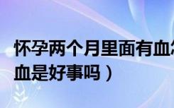 怀孕两个月里面有血怎么回事（怀孕两个月有血是好事吗）