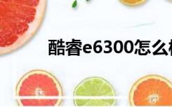 酷睿e6300怎么样（酷睿e6300）