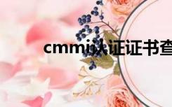 cmmi认证证书查询（cmmi认证）