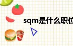 sqm是什么职位的简称（sqm）