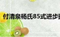 付清泉杨氏85式进步搬拦捶太极拳分解教学